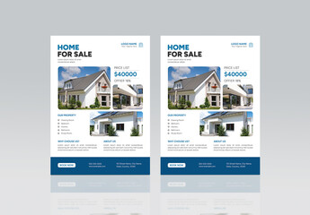 Modern Real Estate Flyer Template for Home Sale