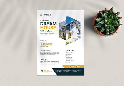 Modern Real Estate Flyer Layout