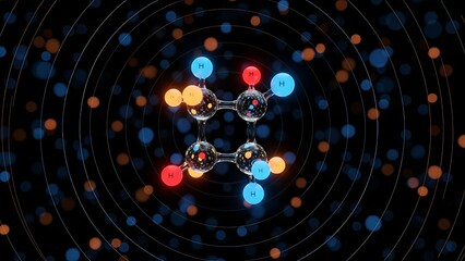 Molecule Structure: Science and Medical Concept
