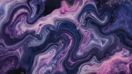 Obraz premium Abstract Swirls of Purple and Pink - A Fluid Art Composition.