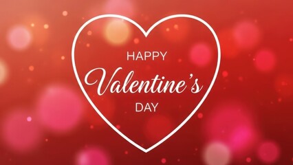 Romantic Valentines Day background and greeting card design featuring red heart symbols and pink vector art illustrations for a happy holiday celebration of love and amour