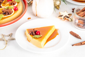 Mexican Christmas flan