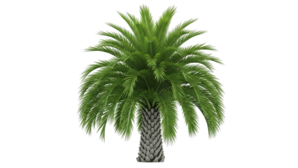 Palm tree isolated on transparent background