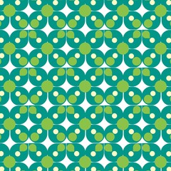Seamless pattern with green leaves