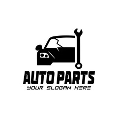 This automotive logo features car parts and equipment.