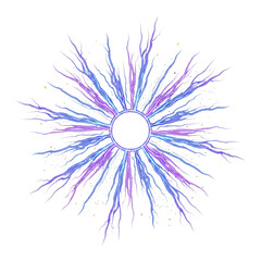 Obraz premium Abstract radiant sunburst design