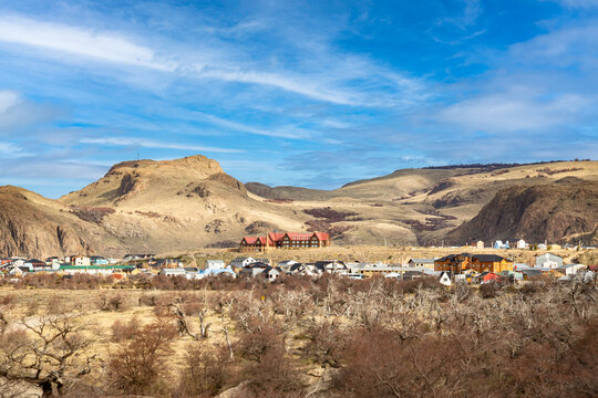 Small mountain village of El Chalten in Argentina's Patagonia