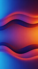 Abstract wavy layers of blue purple and orange gradient with soft shadows background wave Full HD 4K Video Download 2025 2026