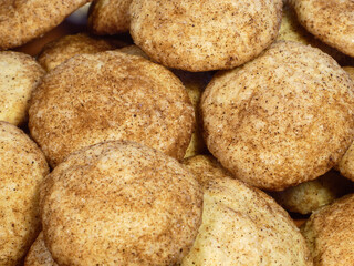 Fresh Baked Snickerdoodle Cookies with Cinnamon Sugar
