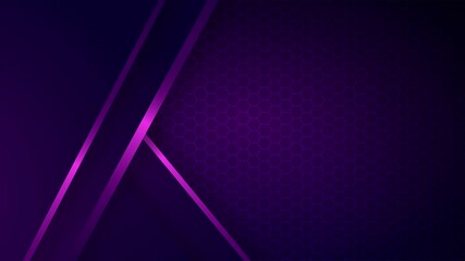 Luxury purple abstract hexagon background with elegant diagonal stripes, modern geometric animation ideal for corporate promos, tech presentations, branding intros, and premium digital visuals.