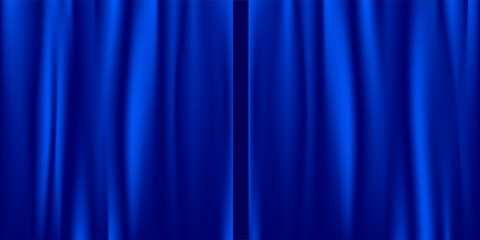 Background vector blue curtain style. Modern Dynamic light vivid trendy color