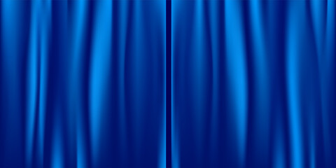 Background vector blue curtain style. Modern Dynamic light vivid trendy color