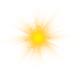 White flare beam with glowing stars and shimmer dust. Light burst looks magical and clean. Perfect for abstract, fantasy, or holiday designs.