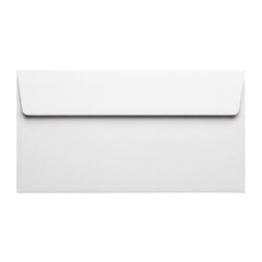 White Long Envelope Isolated Black Background