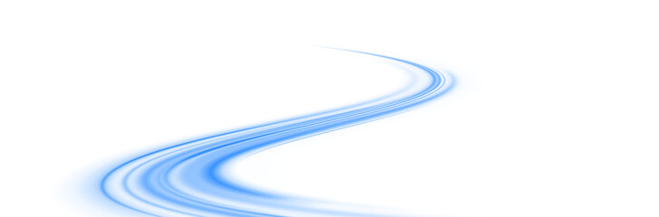  Blue Light trail wave, fire path trace line, car lights, optic fiber and incandescence curve twirl. Racing cars dynamic flash effects city road with long exposure. Vector PNG. See Less  © Pavlo