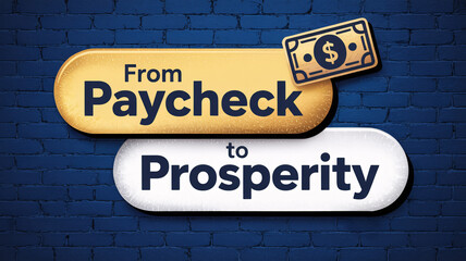 Fototapeta premium Modern graphic finance banner with text 
