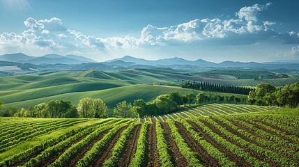 Tranquil Nature Landscape Showcasing Open Terrain and Expansive Rural Beauty