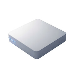 Fototapeta premium White square device isolated on transparent background isolated on transparent background