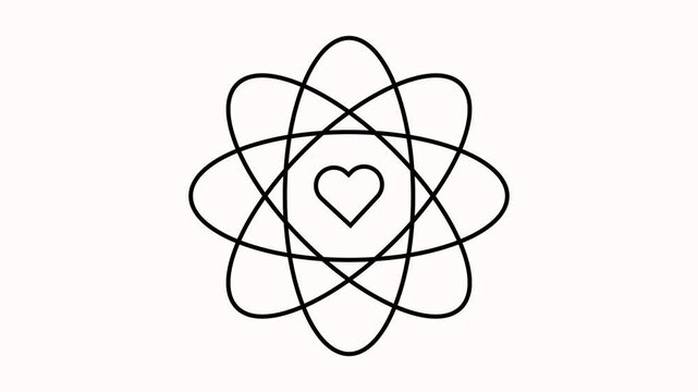 Core value line icon animation.