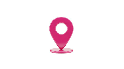 Pink map pointer location icon