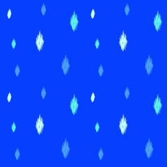 Modern Ikat Winter Ikat Dot in Turquoise Dream Radiance