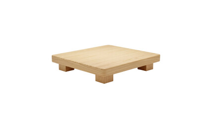 Low wooden table platform furniture