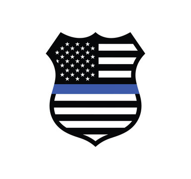 Thin Blue Line Police Shield