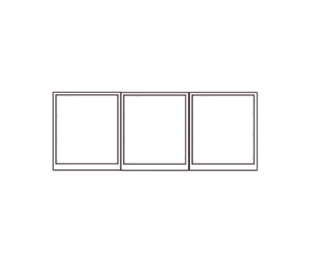 Set of empty frames isolated on transparent background - Powered by Adobe