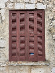Old door detail in saint paul de vence Medieval village in provence france