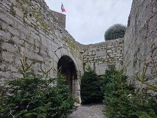 saint paul de vence Medieval village in provence france in xmas season