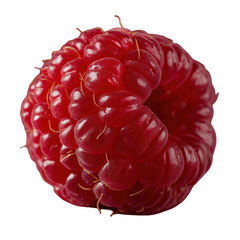Juicy Raspberry on Red Background