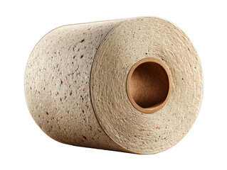 Large Eco-Friendly Paper RollClose-up of a large eco-friendly paper roll, showcasing its texture and core, perfect for environmentally conscious settings.large