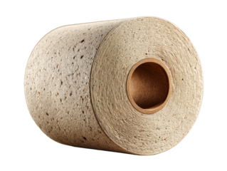 Large Eco-Friendly Paper RollClose-up of a large eco-friendly paper roll, showcasing its texture and core, perfect for environmentally conscious settings.large