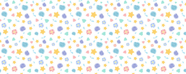 cute nursery seamless pattern - 1