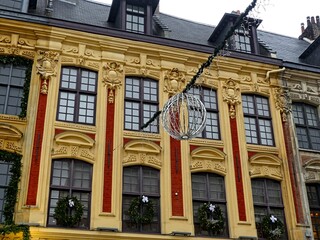 Fototapeta premium Lille, December 2025: Visit the beautiful city of Lille in France during the festive season 