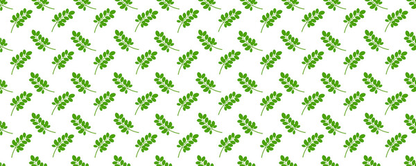 Moringa Seamless Pattern - 1