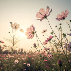 Cosmos Meadow Sun Bloom
