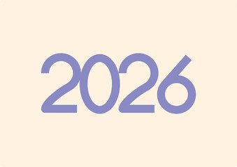 2026 New Year Celebration Flat Background