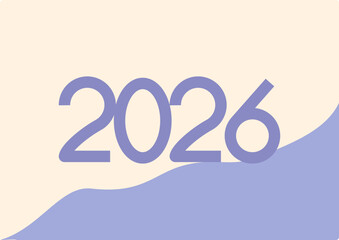 2026 New Year Celebration Flat Background