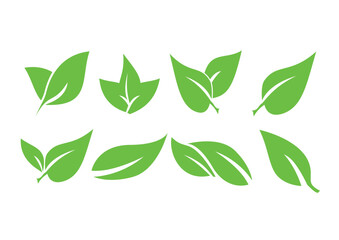 green leaves group icon vector. suitable for eco and greenlife design
