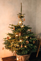 Christmas tree with paper toys