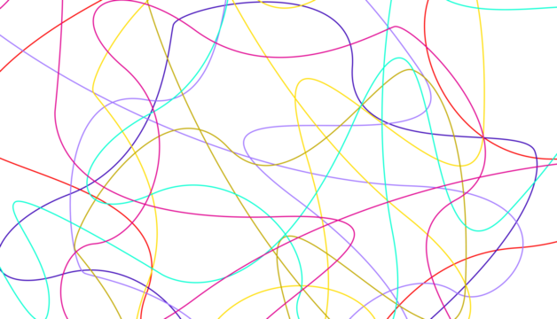 Abstract Intertwined Neon Paths - Powered by Adobe