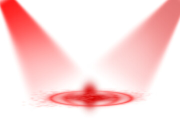 Abstract Red Spotlight Energy on Dark Background
