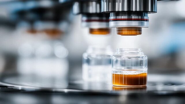 Precision in Science: A close-up shot of a scientific process reveals meticulous attention to detail, highlighting the precision and accuracy of modern scientific endeavors.