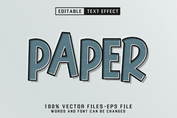 Paper Editable Text Effect