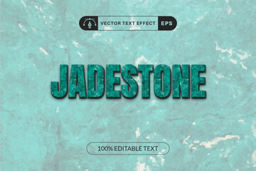 Jade Editable Vector Text Effect.