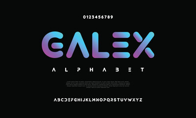 Creative Design vector Font of twisted Ribbon for Title, Header, Lettering, Logo. Funny Entertainment Active Sport Technology areas Typeface. Colorful rounded Letters and Numbers.