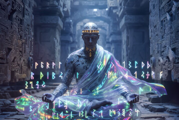 generative art. technologies of the future. The cyber agent ai oracle of the information space