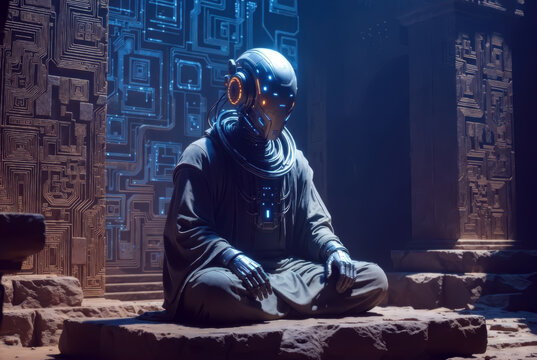 generative art. technologies of the future. The cyber agent ai oracle of the information space