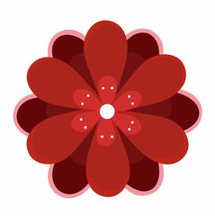 chinese new year red flower 